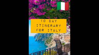 10 Day Itinerary for Italy🇮🇹 Italy trip plan 10 Days #travel #italy #italian #trip #world #itinerary