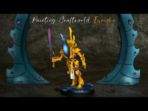 How to Paint Eldar/Aeldari Craftworld Iyanden Wraith Blades Using a Pink Base Coat