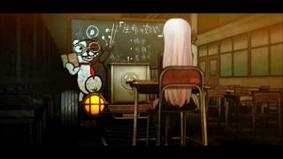 Cover art for NOT THICK OF IT MEME.  Danganronpa Kyoko Kirigiri Execution