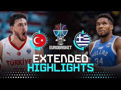 Türkiye 🇹🇷 vs Greece 🇬🇷 | Semi-Finals | Extended Highlights | FIBA EuroBasket 2025