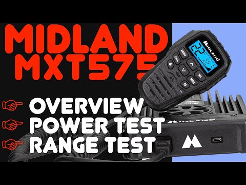 MXT575 Review - New Midland 50 Watt Mobile GMRS Radio - Review, Power Output Test & Distance Test