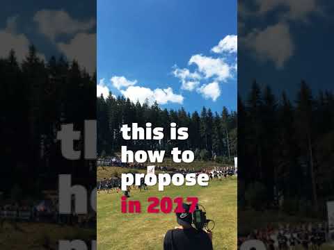 Heiratsantrag Red Bull 400 Weltmeisterschaft 2017