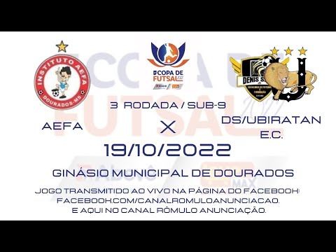 #089 2a Copa Abevê/Leve Max de Futsal - 10° Dia / AEFA X DS/UBIRATAN E.C.