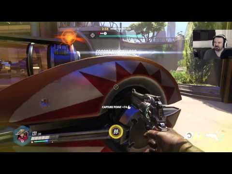 Overwatch Beta gameplay pt2 - Mccree vs. AI