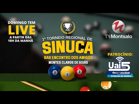 1º Torneio Regional de Sinuca Bar Encontro dos Amigos - Montes Claros de Goiás