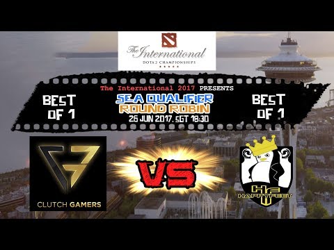 Clutch Gamers vs Happy Feet The International 2017 Southeast Asia Qualifier