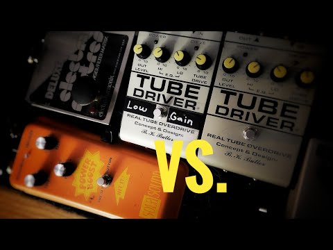 B.K. Butler Tube Driver vs Colorsound power boost 18v (solasound)