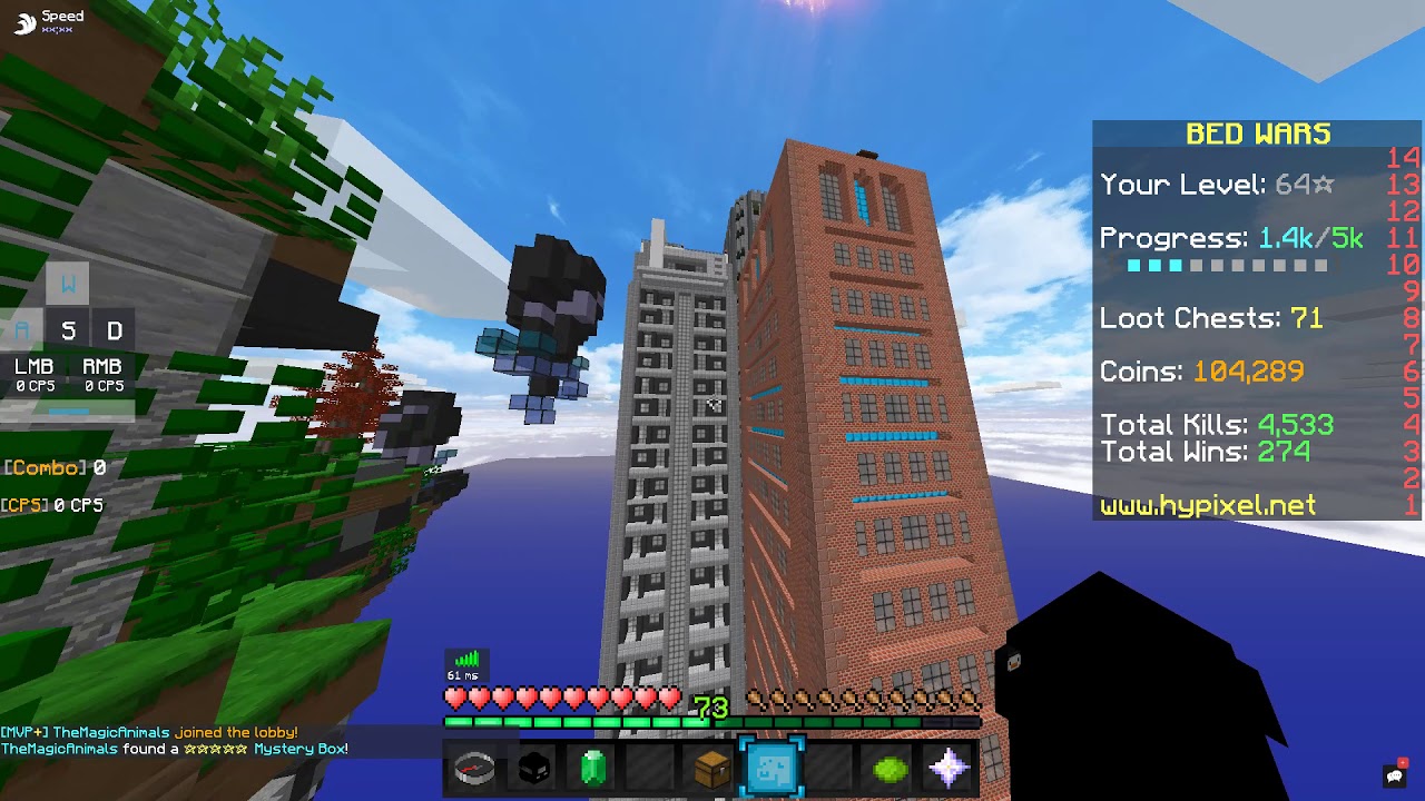 all the bedwars maps? in the lobby?