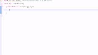 Learning Java: Part 8: Generating Random Numbers