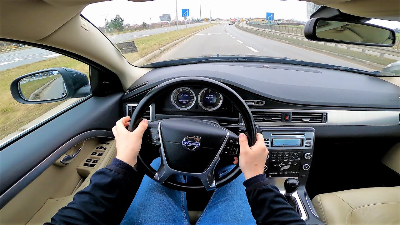 Volvo S80 II 2.4 D5 205HP Manual (2010) POV Test Drive ...
