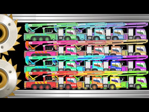 Fire Rescue Truck Race - Escape From Giant SAW - Who Can Survive?