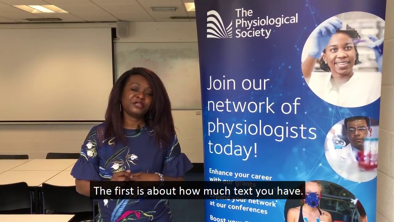 5 Tips on Poster Presentations by Gladys Pearson and The Physiological Society