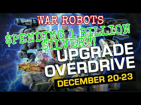 War Robots - Spending 1 Billion Silver! In Upgrade Overdrive!!