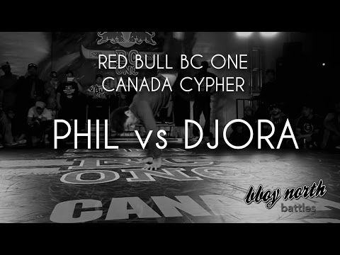 Top 16 - Phil Wizard vs Djora | RED BULL BC ONE CANADA CYPHER 2016 | BBOY NORTH