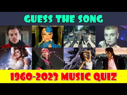 Guess the Song Music Quiz | One Song Per Year 1960-2023