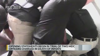 Trial begins for MDC officers charged in inmate death