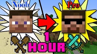ONE HOUR of How to Transform from NOOB to PRO in Minecraft