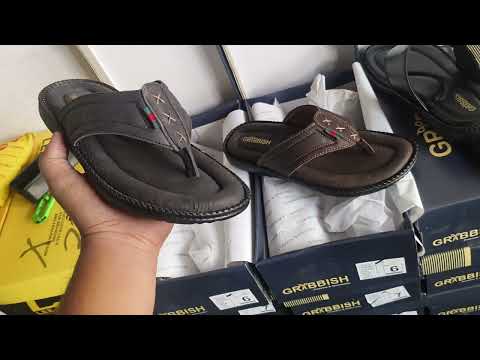 Mens Leather Slippers