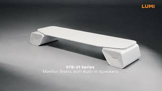 MONITOR RISERS WITH SPEAKERS | STB-21 Series | LUMI