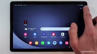 Samsung Galaxy Tab A9 Plus: How to record the screen? | screen recording | screen recorder