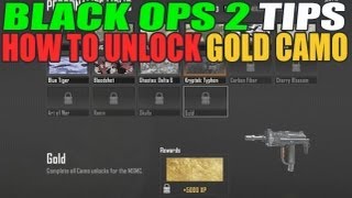 Black Ops 2: How To Unlock Gold Camo (HD)