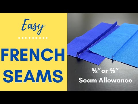 How to Sew a French Seam  -  Step by Step Sewing Tutorial - Easy with NO Trimming