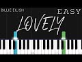 Billie Eilish X Khalid Lovely EASY Piano Tutorial