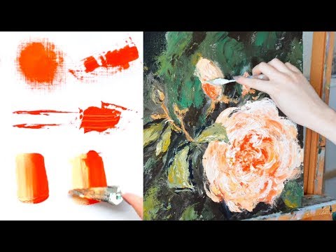Painting TECHNIQUES Palette Knife Demo Tutorial