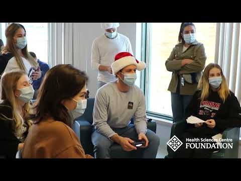 Winnipeg Jets visit HSC PsycHealth Child and Adolescent Unit