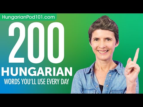 200 Hungarian Words You'll Use Every Day - Basic Vocabulary #60