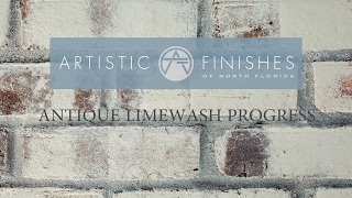 Antique Limewash on brick by Artistic Finishes