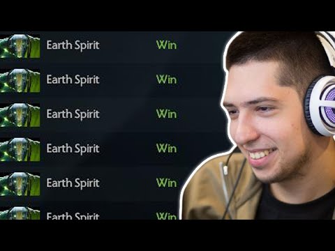 w33 100% WINRATE with Earth Spirit in 5 matches in a row!!