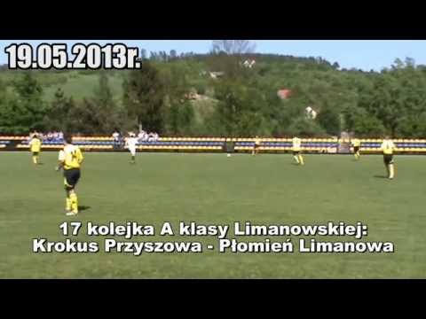 Marcin Jańczy - 0:1 (1') 17 kolejka A klasy: Krokus Przyszowa - Płomień Limanowa (19.05.2013r.)