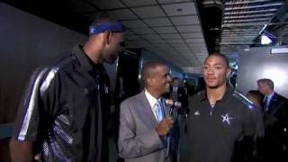 Derrick Rose and Lebron James Interview: All Star Game - 2011
