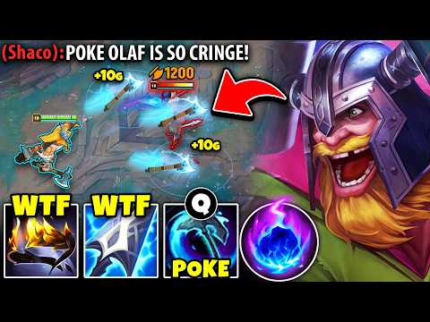 I made this guy RAGE from my lethality poke Olaf build... (THROW AXES ON REPEAT)