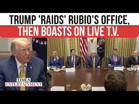 Trump 'Snatches' What He Wants From Marco Rubio; Then Boasts His Cabinet Room 'Heist' On Live TV