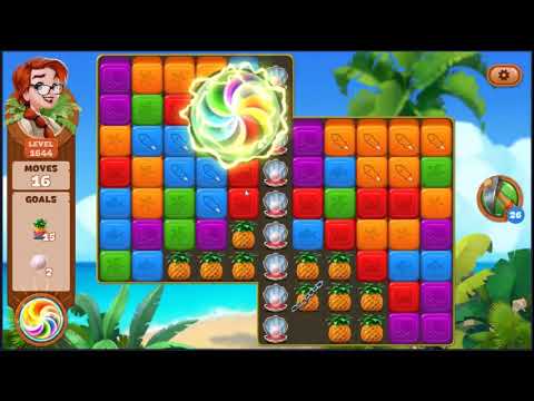 Lost Island Blast Adventure Level 1644 - NO BOOSTERS 🏝️ | SKILLGAMING ✔️