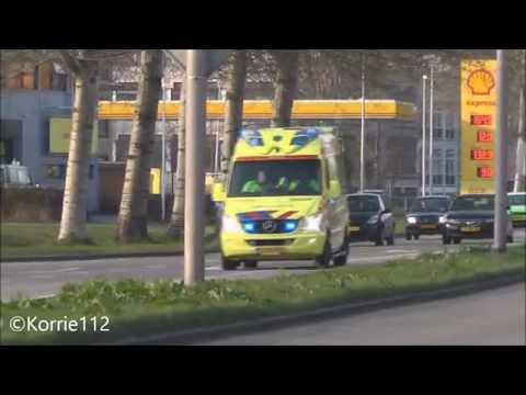 Compilatie ambulances Leeuwarden