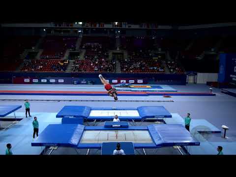CHARTIER Jeremy (CAN) M - 2022 Trampoline Worlds, Sofia (BUL) - Q2 Trampoline