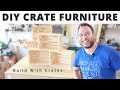 See How You Can Make Amazing Furniture With Wooden Crates | Easy Beginner Wood Working Project