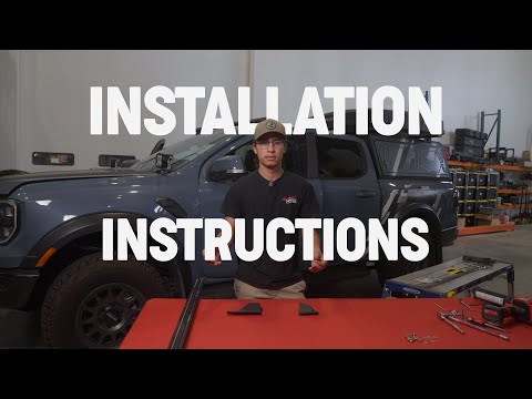 TrailRax Modular Roof Rack for the Ford Ranger 6th Generation Instillation Instructions.