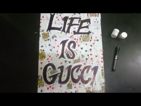 I MADE A "Life is Gucci" POSTER !!! | Darell Joseph