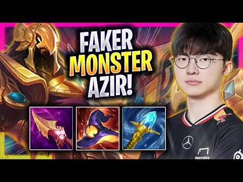 FAKER IS A MONSTER WITH AZIR! - T1 Faker Plays Azir MID vs Veigar! | Season 2025