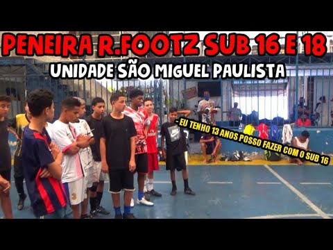 PENEIRA SUB 16 e 18 - UNIDADE SÃO MIGUEL PAULISTA