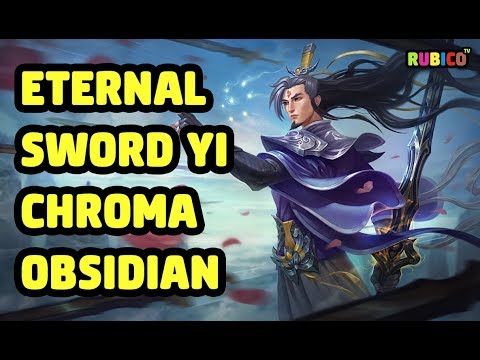 ETERNAL SWORD YI CHROMA OBSIDIAN SKIN SPOTLIGHT - LEAGUE OF LEGENDS