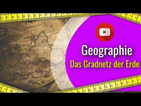 Gradnetz der Erde - Längenkreise - Breitenkreise - Geographie - Erdkunde - Koordinaten