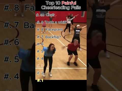 Top 10 Painful Cheerleading fails #shorts