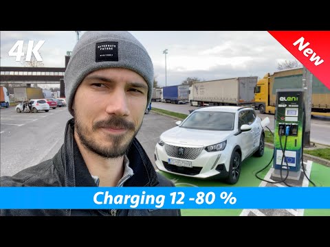 Peugeot e-2008 Allure 2021 - Charging 12 to 80% (50 kWh DCC) charging speed and time. How long?