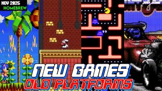 Brand New Retro Platform Games Nov 2025 Q1 (Time Stamps) #homebrewgames #retrogames #retrogaming