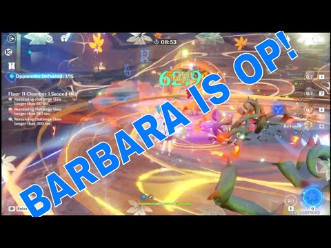 Barbara and Jean carry me in  new Spiral Abyss 2.1 Corrosion!